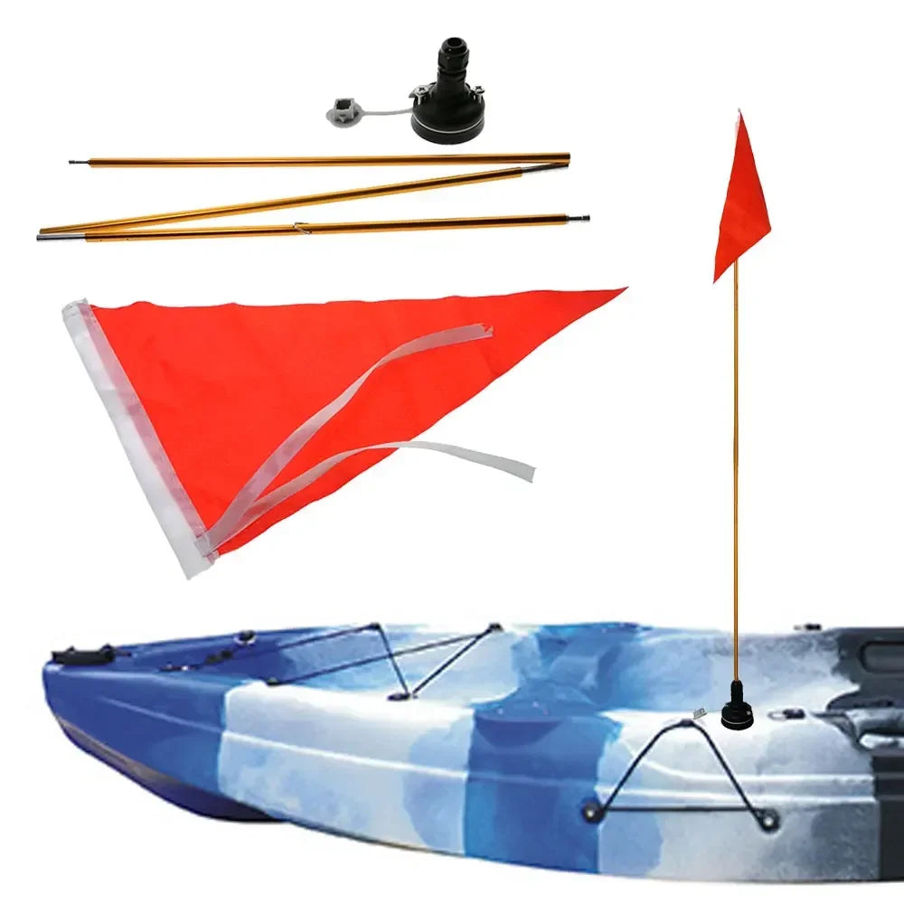 Kayak Safety Flag Canoes Paddle Boards Fishing Boat Foldable Flag Oasis Select