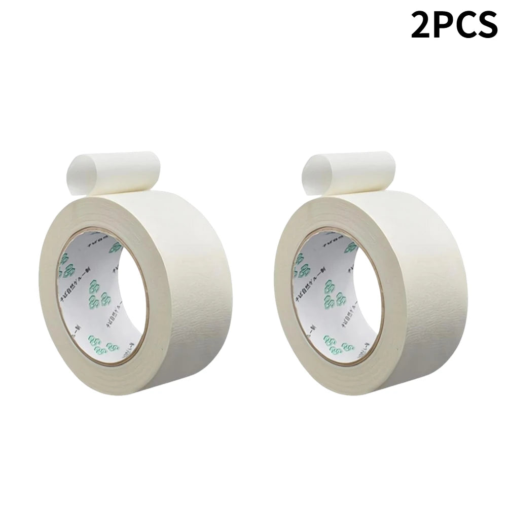 50mmx50m Painter Masking Tape Writable No Residue Easy Tear Single Side Paper Tapefor Car Wall Floor Painting Packaging Sealing Oasis Select 50m X 2