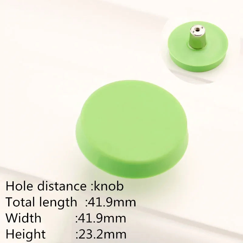Children Room Rubber Cabinet Knobs and Handles Wardrobe Door Drawer Pulls Cute Star White Cloud Furniture Handle Oasis Select round green