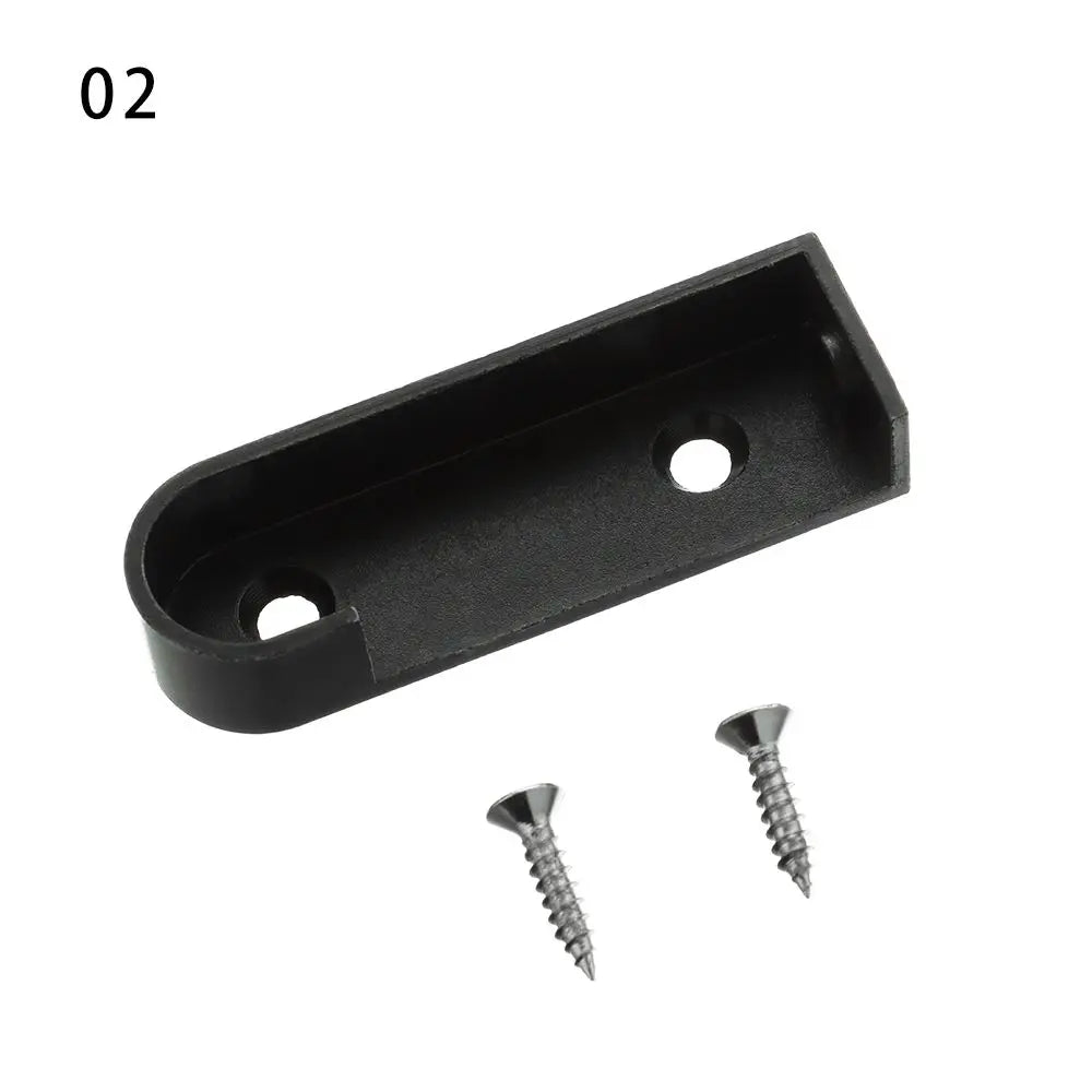 1PC Alloy Clothing Flange Closet Hang Support Tube Bracket Clothes Hanging Rod Holder Furniture Hardware Accessories Tool Oasis Select 2