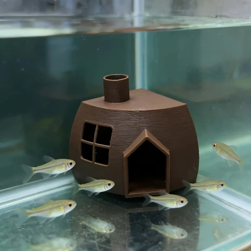 Corner Cabin Fish Hideaway Aquarium Fish Aquatic Supplies Ornaments Breeding Resting Caves safe houses Fish Aquarium Accessories Oasis Select