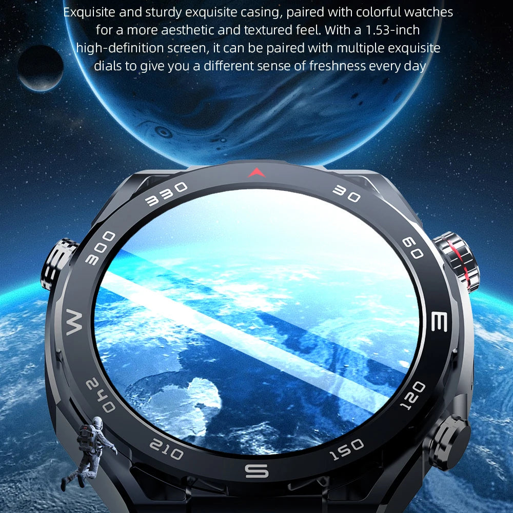 1.43" Smart Watch 4G Call APP Download HD Camera Health Smartwatch Accessible Chat GPS 700mah Battery Voice Assistant Sim Card Oasis Select