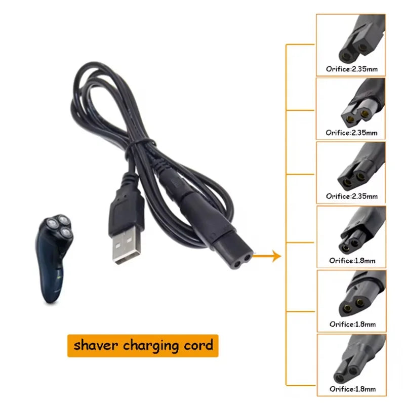 Electric Hair Clippers Electric Shaver Shaving Machine Power Wire USB Adapter Charger USB Charging Plug Cable Power Cord Oasis Select
