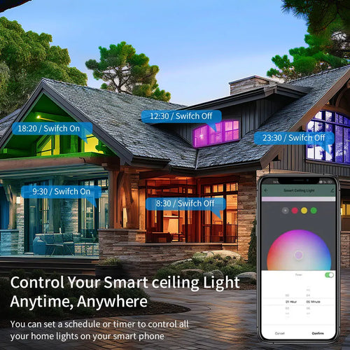 24W Smart WiFi LED Ceiling Light | Alexa & Google Home Smart Ceiling Light Oasis Select