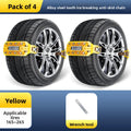 Bold car anti-skid chains SUV sedan universal off-road vehicle winter extra thick tire chains snow rescue tool Oasis Select 4PCS