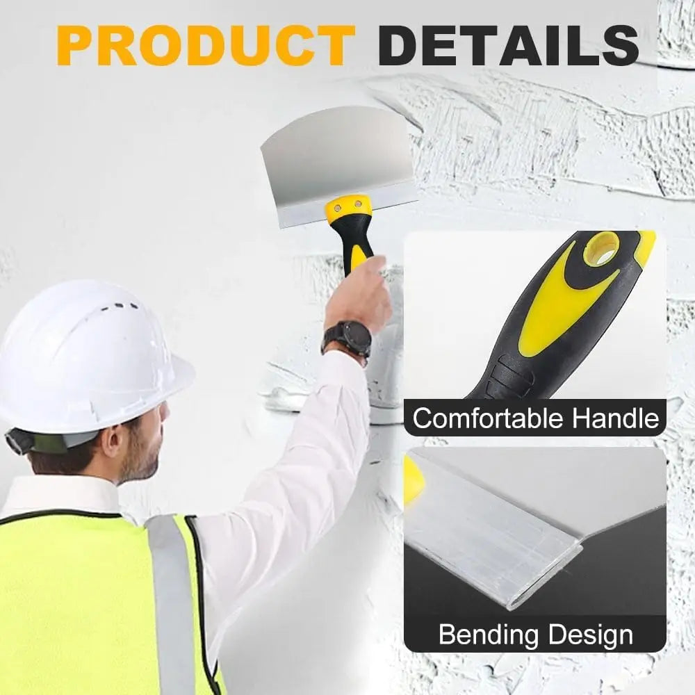 Stainless Steel Putty Knife Scraper Paint Filling Spatula Painters Tool Paint Feed Filling Scraper Spackle Knife for Plaster Oasis Select