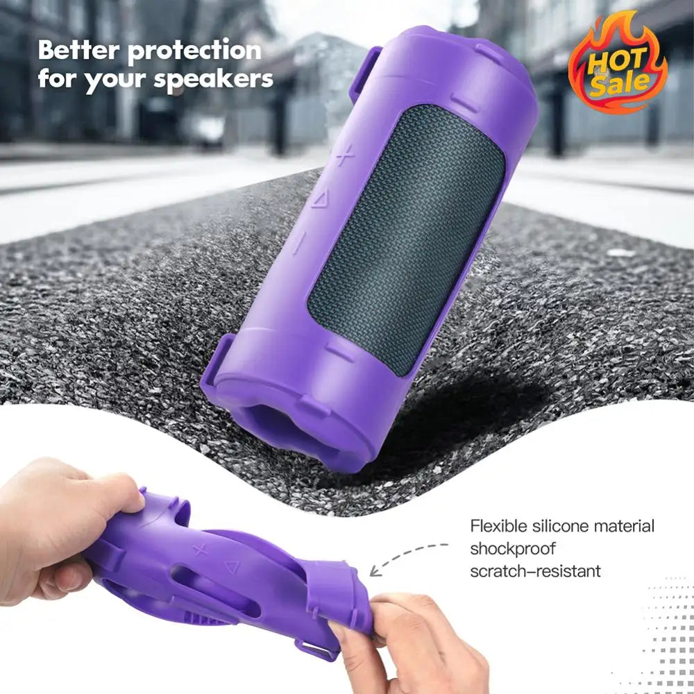 For JBL Flip 7 Soft Protective Speaker Cover Waterproof Silicone Speaker Protect Case Anti-Scratch Solid Color BT Speaker Sleeve Oasis Select