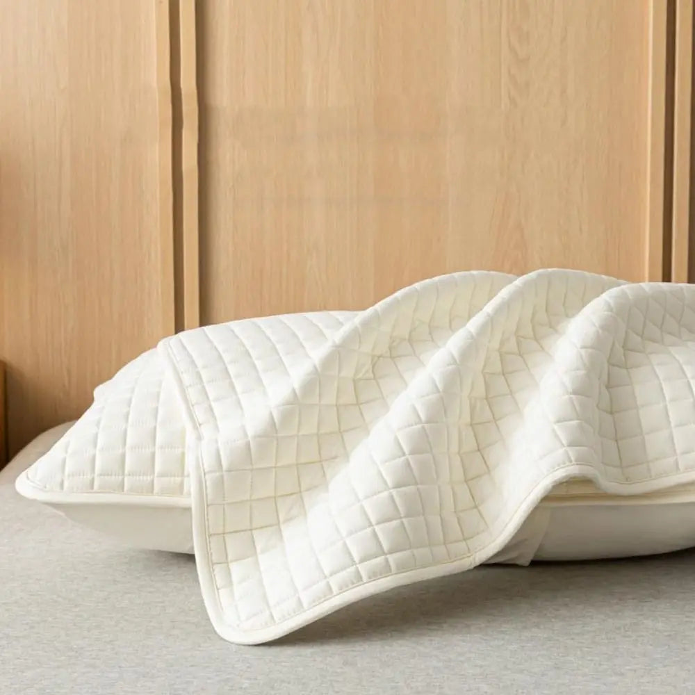 Comfortable Cotton Pillow Cover Isolation layer Anti Mite Pillow Case Protector Waterproof Head oil Pillowcase household Oasis Select