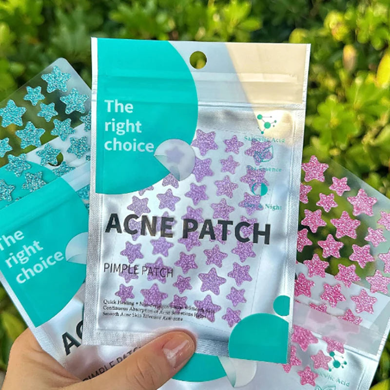 40/51pcs Star Colorful Invisible Pimple Patch Acne Removal Skin Care Stickers Concealer Face Spot Beauty Christmas Halloween Oasis Select