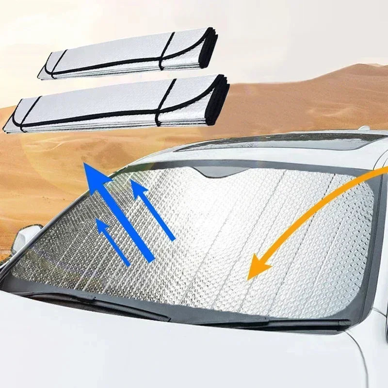 Sun Shade for Car Windshield Front Window Sun Protector Heat Shield UV Block Foldable Auto Sunshade for Summer Oasis Select