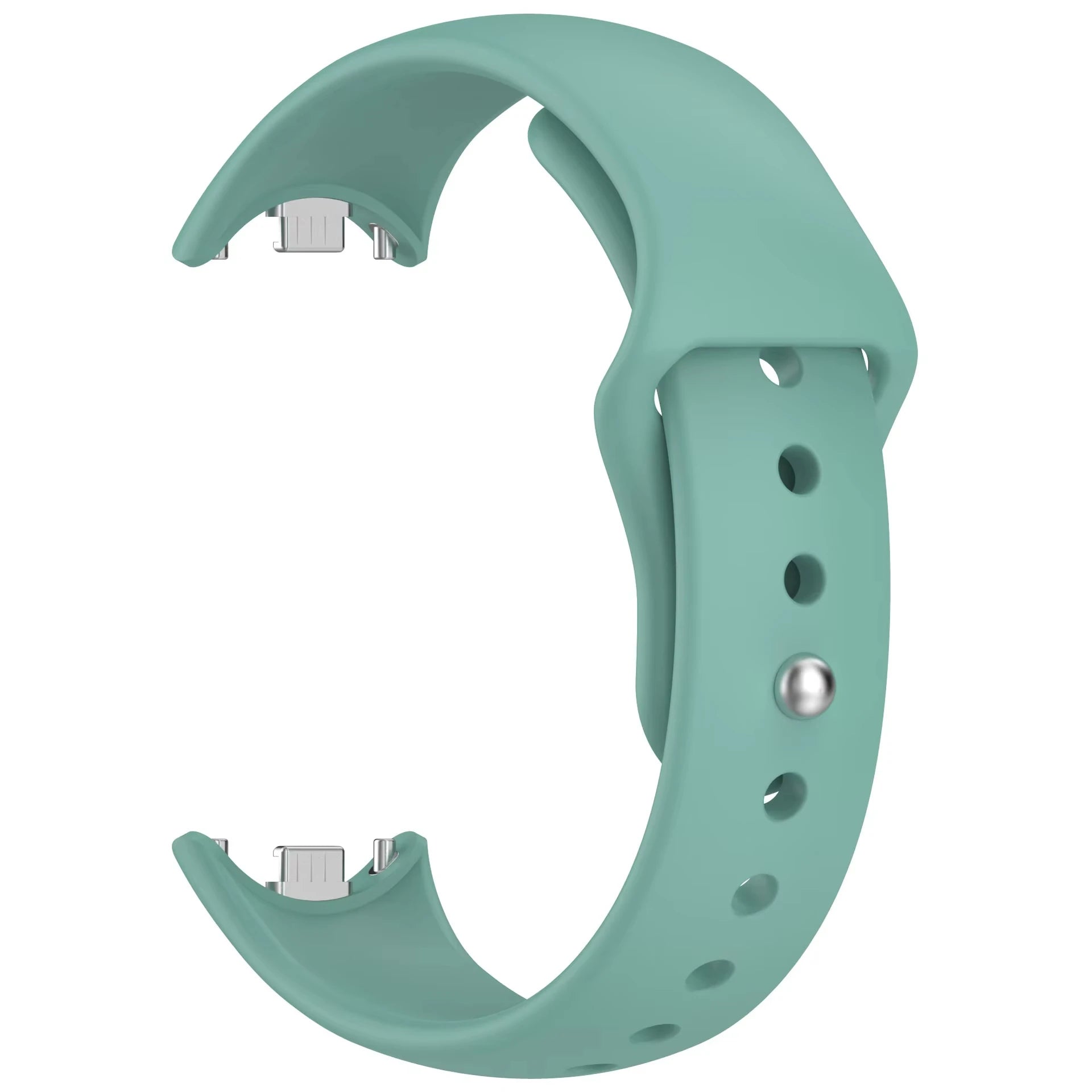 Silicone Sport Strap for Mi Band 10 / 9 / 8 – Flexible Replacement Watch Replacement Strap Oasis Select Pine Needle Green For Xiaomi band 8