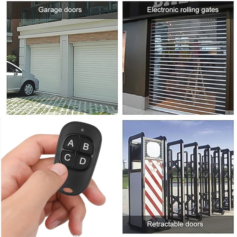 433 Mhz RF Copy Remote Control Key 433.92mhz 4CH Transmitter Duplicated Cloning Code Car Key Fob Electric Garage Door Opener Oasis Select