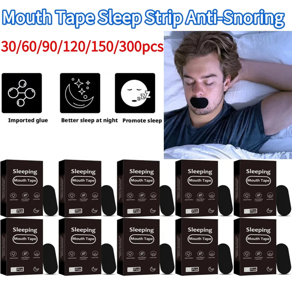 Mouth Tape Sleep Strip Anti-Snoring Mouth Breathing Tape To Improve Sleep for Snoring Lip Patch Mouth Stickers Oasis Select