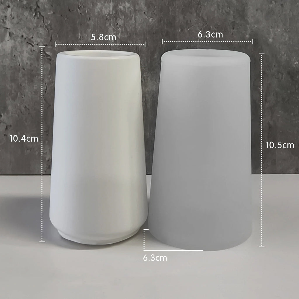 Stripes Vase Silicone Mold DIY Gypsum Vase 3D Ornaments Molds Epoxy Plaster Concrete Flower Pot Mould Gardening Decoration Oasis Select J-301a