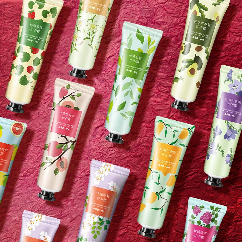 10-Piece Fruity Floral Hand Cream Set – Moisturizing & Nourishing Hand Cream Set Oasis Select