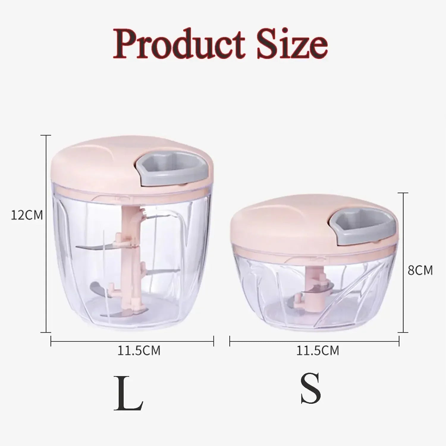 Manual Garlic Chopper 500/900ML Garlic Press Food Vegetables Cutter Meat Grinders Kitchen Gadgets Hand Mincer Garlic Masher Oasis Select