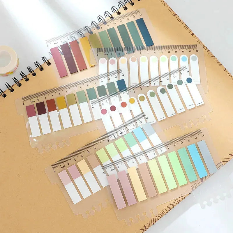 1/2Pcs 200 Sheets Colorful Sticky Notes Memo Pad Self Adhesive Label Note Bookmarks Notepad School Office Stationery Supplies Oasis Select