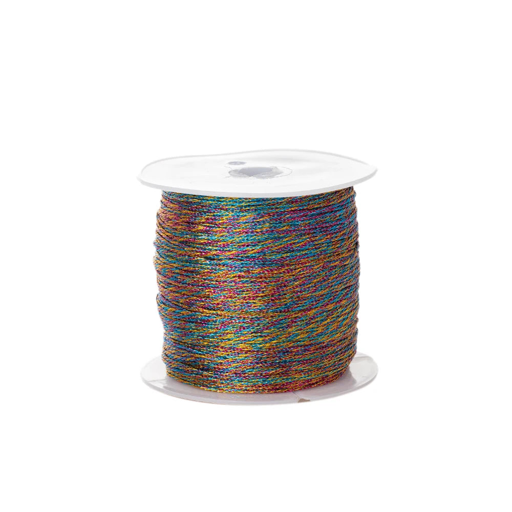 0.4mm 50m Crafts Nylon Cord For Jewelry Making Beading Braided Nylon Satin String for Bracelets Rattail Trim Chinese Knot Oasis Select Dark Mix 0.4mmX50m