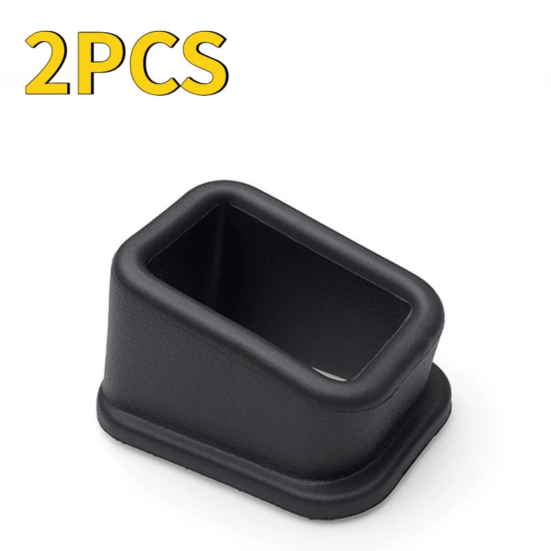 Anti-Slip Silicone Holder 1/2/4PCS Car Seat Belt Slot Fixer Safety Belts Lock Buckle Fixing Auto Interior Decorative Accessories Oasis Select 2PCS black