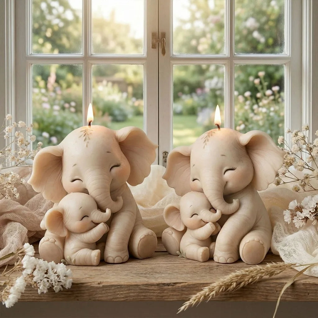 Aromatherapy Candle Mold Easy To Demold Elephant Silicone Mold Resin Ornament Mold Flexible For Commercial Craft Production Diy Oasis Select