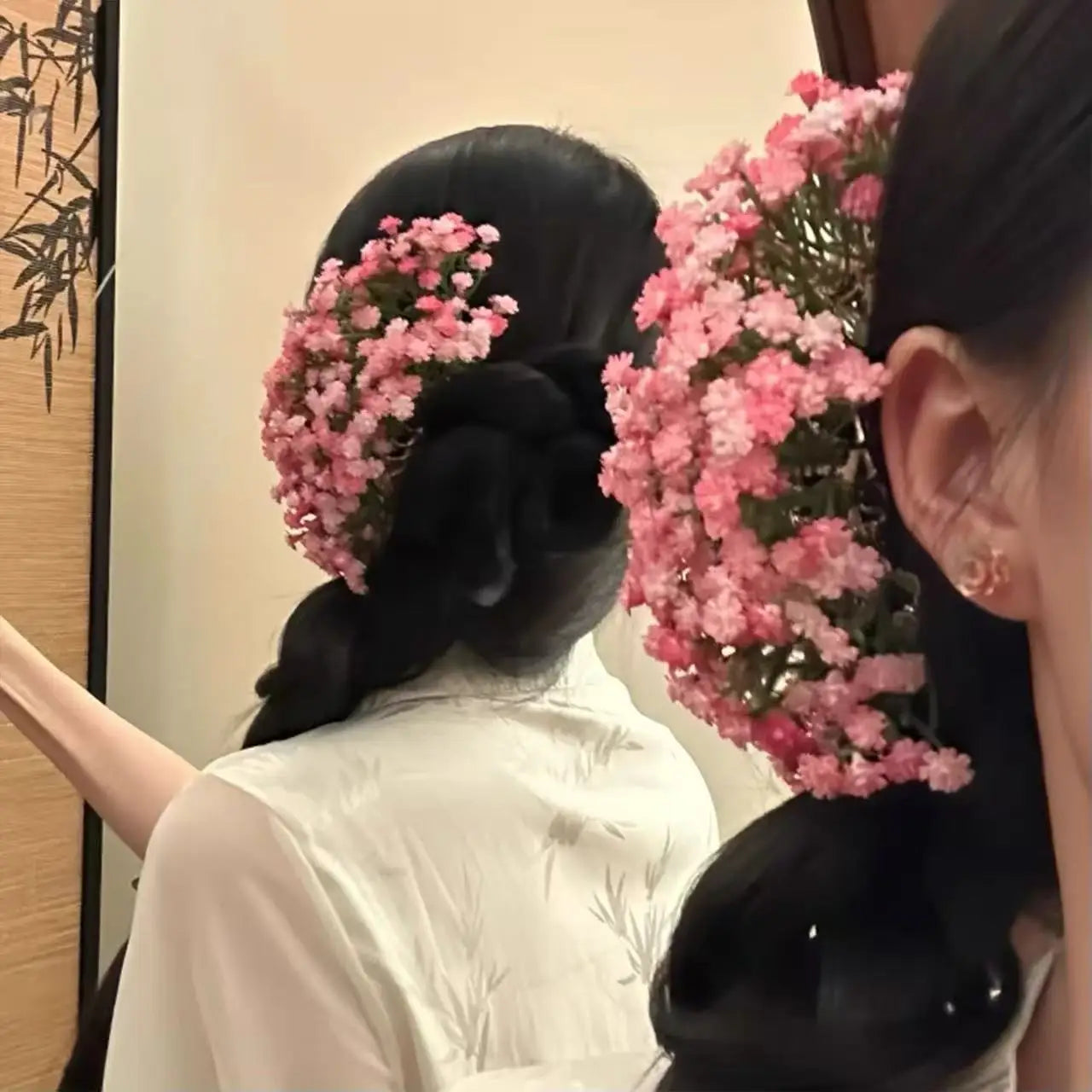 Baby's Breath Flower Hair Clip – Elegant Bridal Hairpin Floral Hair Clip Oasis Select