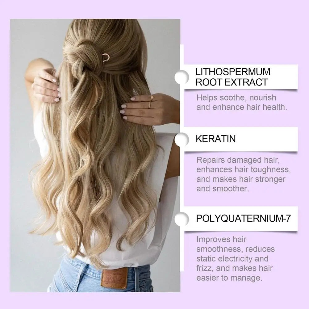 100ml Purple Hair Mask Deep Conditioner For Blonde, Silver And Gray Hair, Keratin Hair Mask Nourish Repair Damaged and Dry Hair Oasis Select