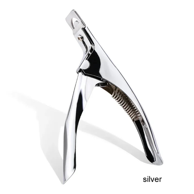 Professional False Nail Clippers False Nail Nippers Pointed ClippersUType Nail Clippers Acrylic False Nail Edge Trimmer Stainles Oasis Select Sliver