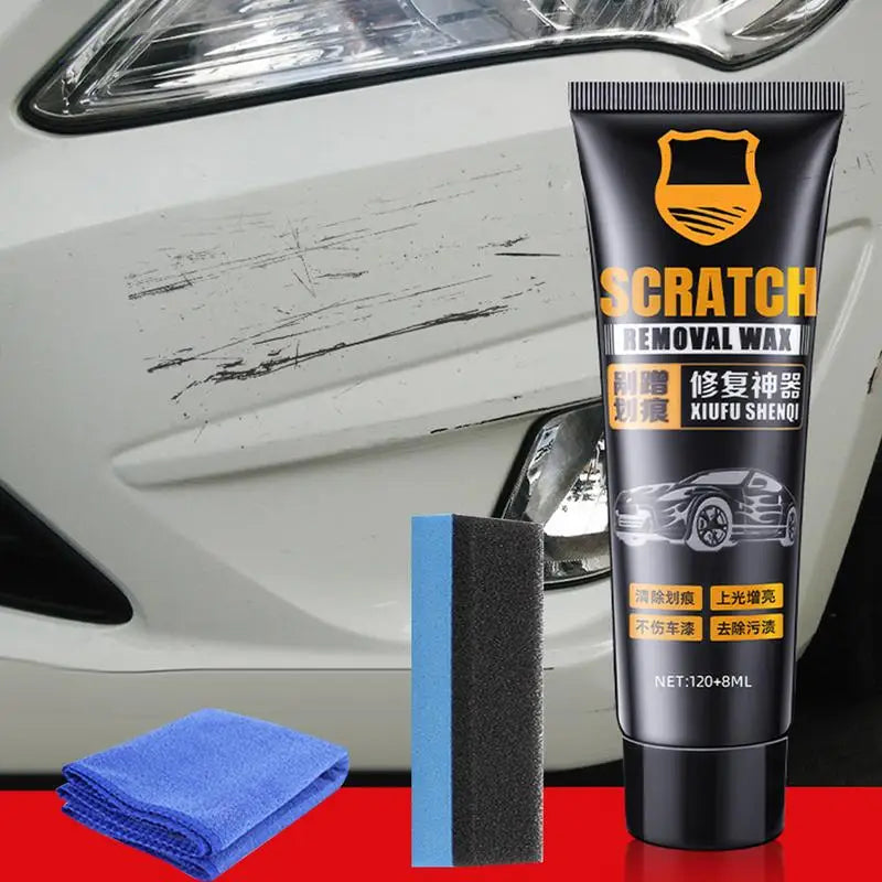 Car Scratch Removal Wax 128ml Car Paint Scratch Removal Wax With Sponge auto Scratch Remove Marks Reconditioning Repair Cream Oasis Select
