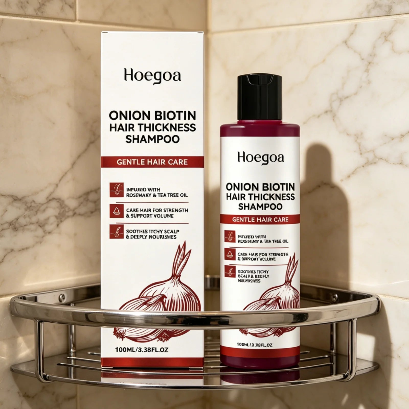 Hoegoa Onion Biotin Shampoo – Scalp Soothing & Nourishing Biotin Hair Shampoo Oasis Select