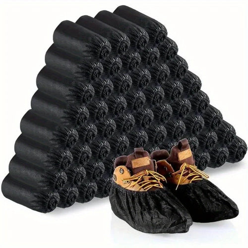 100PCS Disposable Shoe Covers Non-Slip Foot Boot Booties Covers Overshoes Non-Woven Foot Protector for Floor Indoor Shoes Home Oasis Select 100pcs