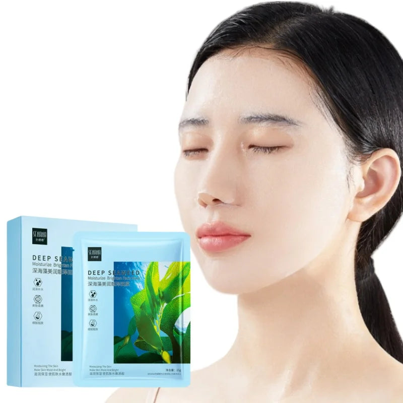 10-Pack Seaweed & Hyaluronate Hydrating Sheet Face Masks Hydrating Sheet Mask Oasis Select