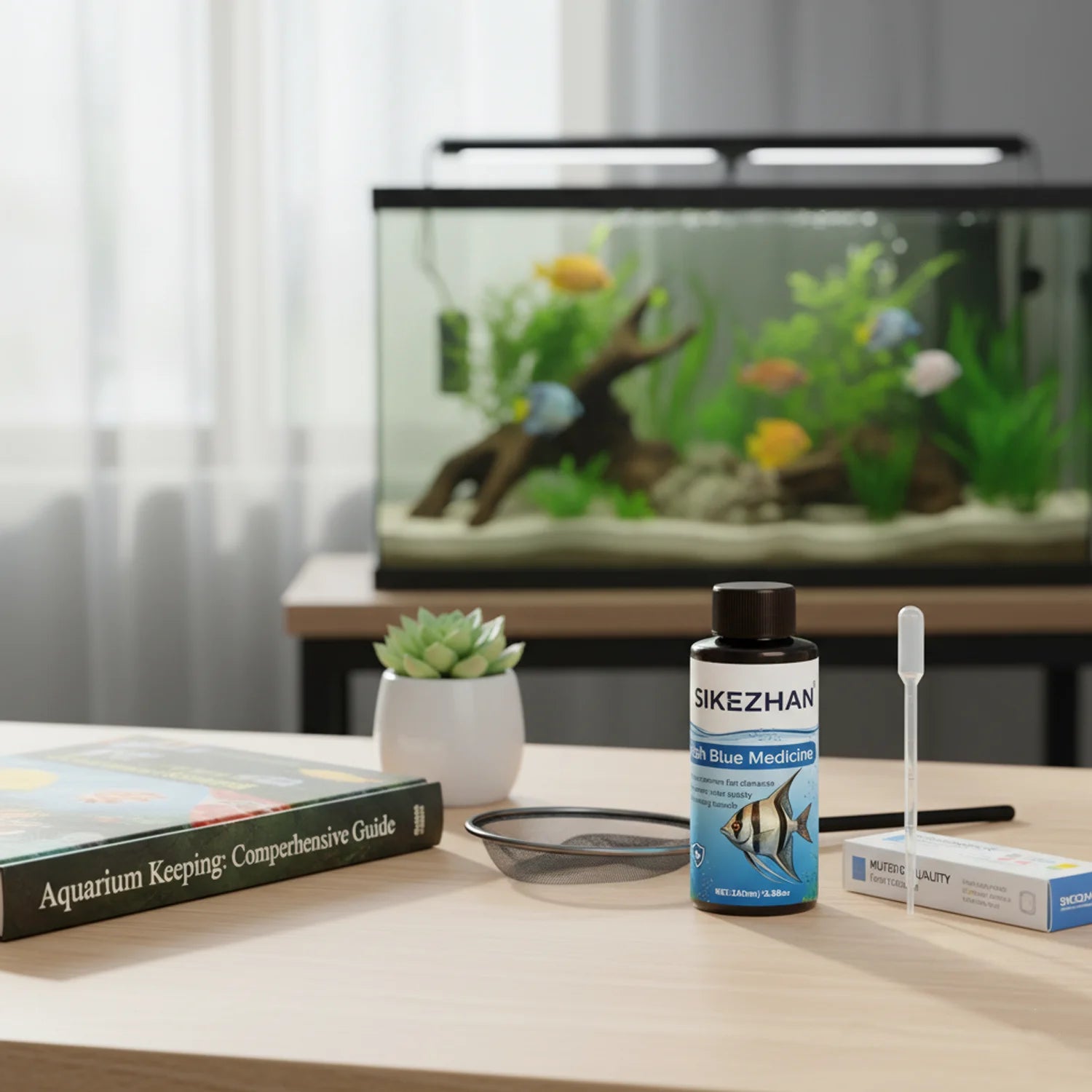 Aquarium Fish Tank Methylene Blue Water Care Anti Ich White Spot Fungus Disease Remedy Safe For Tropical Freshwater Fish Healing Oasis Select