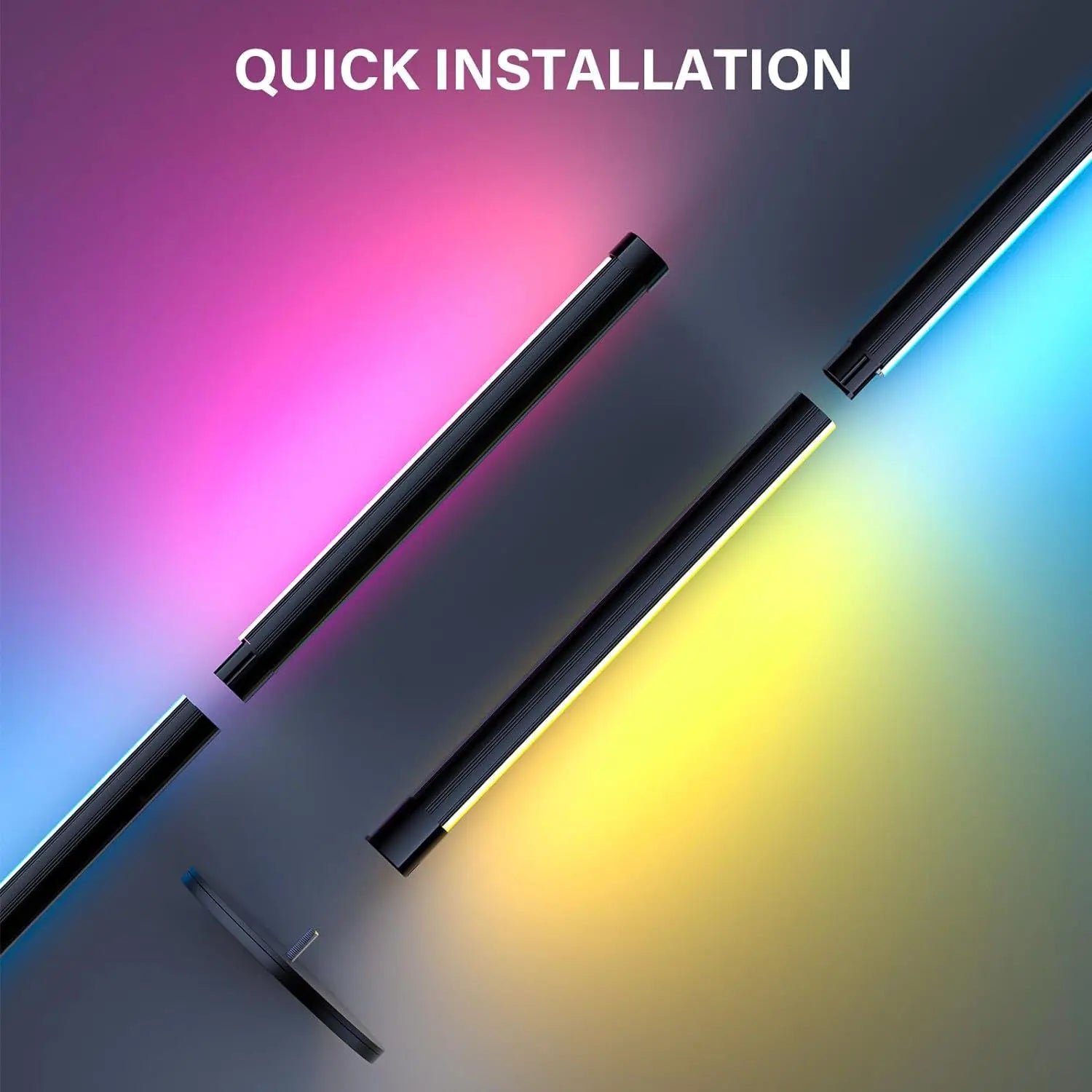 RGB LED Dimmable Floor Lamp – Mood Lighting for Bedroom & Studio