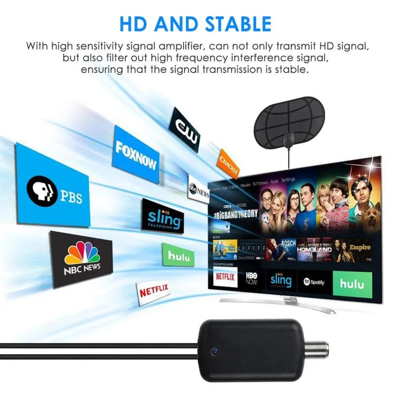 2026 New HDTV Antenna Mini HD Digital TV Antenna DVB-T2 Antenna Oasis Select