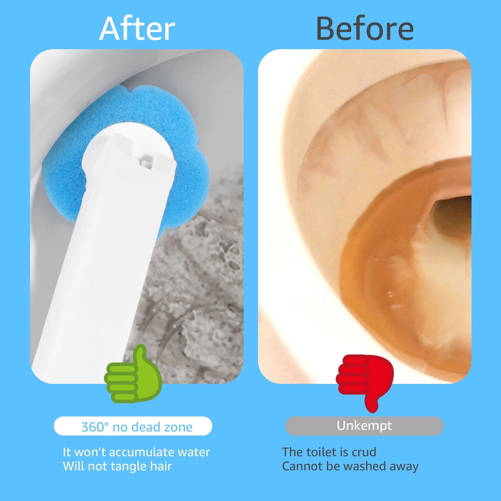 New Toilet Brush Disposable Replacement Head Cleaning Kit With Lengthened Handle Auto Lid Opening Toilet Bowl Cleaner Pad Kit Oasis Select