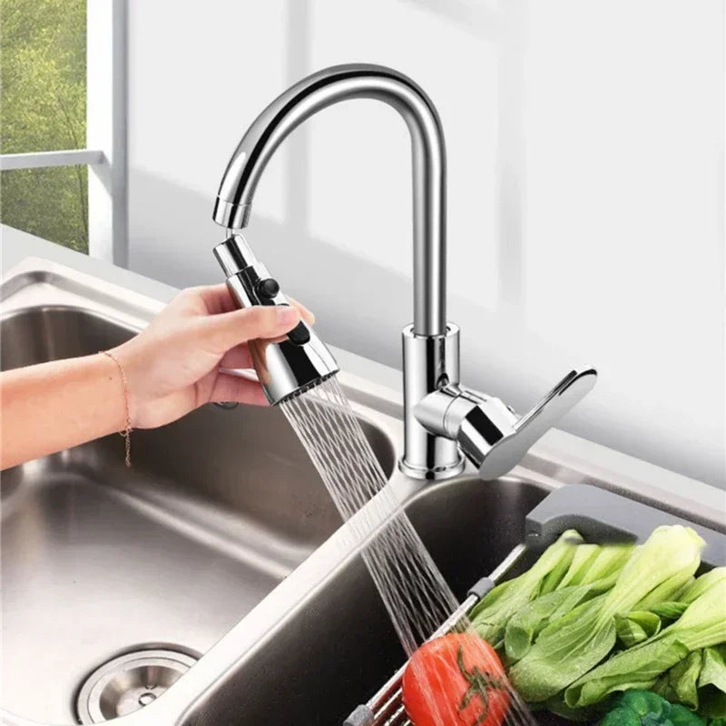 Universal 360° Rotation Kitchen Faucet Extender 3 In1 ABS Durable Water Saving Shower Spray Head Bathroom Basin Tap Replacement Oasis Select