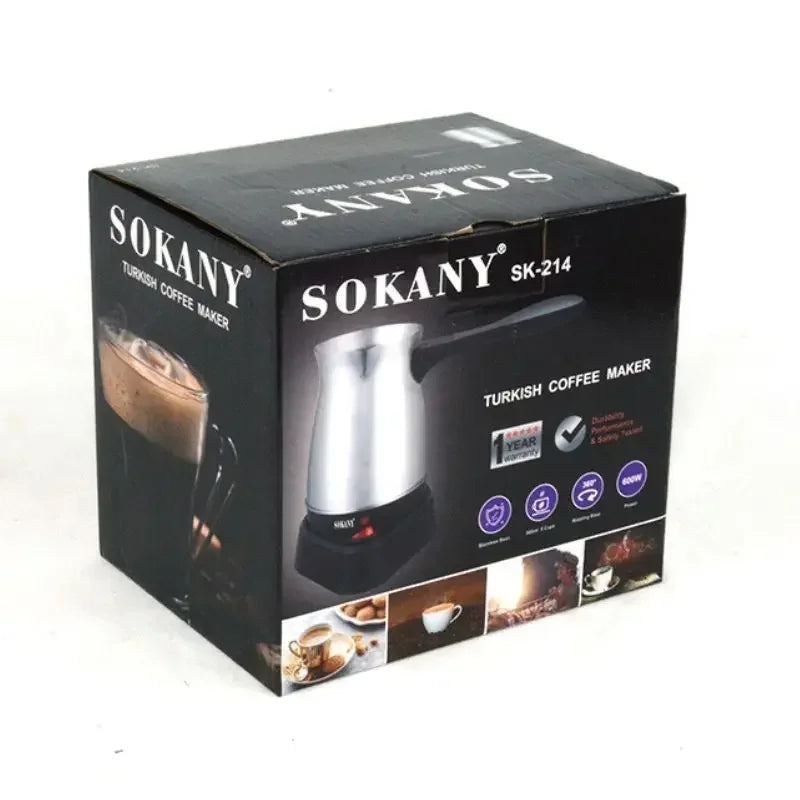 URGGU 600W Electric Moka Pot 500ml | Turkish Espresso Maker