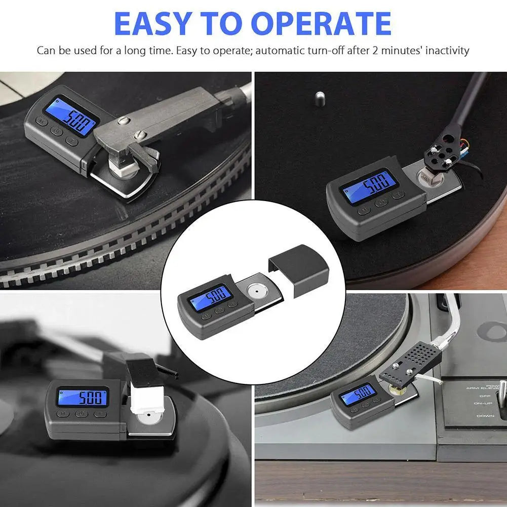 Vinyl Record Stylus Force Gauge – 0.01g Tonearm Scale