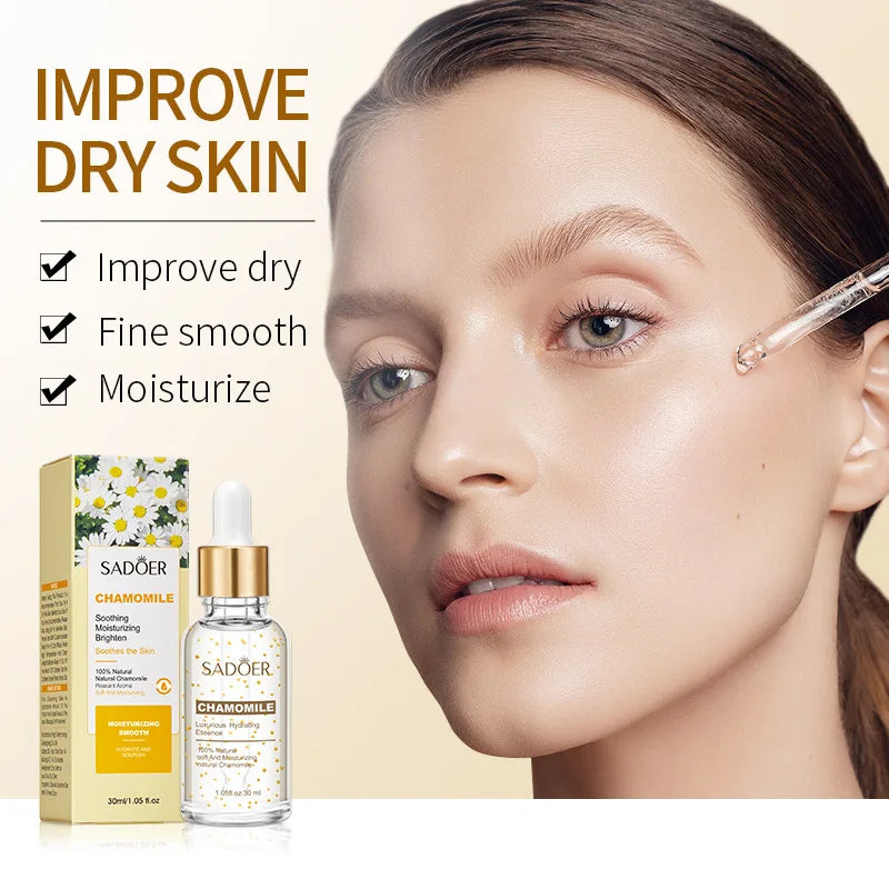 30ml Rose Gold Luxury Moisturizing Serum Shrinking Pore Hydrating Serum Original Liquid Face Serum Soothing Brighten Skin Oasis Select