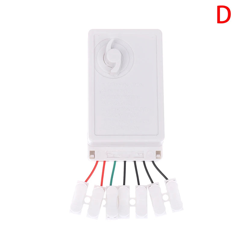 LED String Dimmer EK-04 2/4-Way 8 Function Knob/Solder-Free Type Push Button Type Light Adjustment Controller Oasis Select D