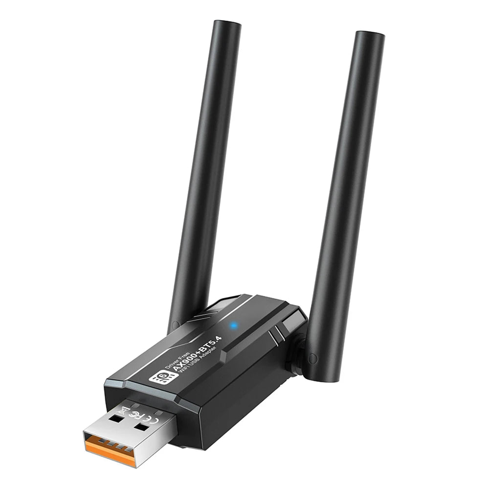 WiFi 6 AX900 Bluetooth 5.4 WiFi USB Adapter Wireless Network Card 2.4G 286Mbps & 5GHz 600Mbps Only for Win10/11 PC/Laptop Oasis Select WiFi6 BT5.4
