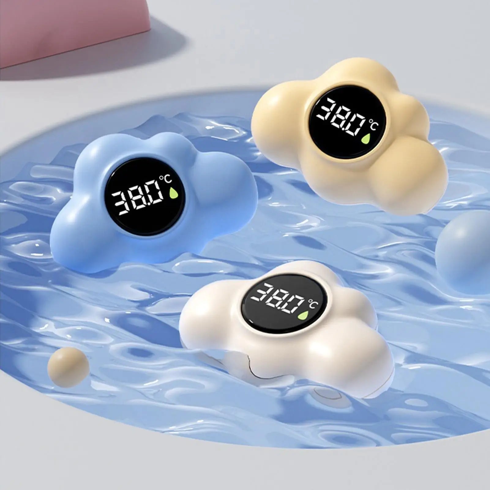 Baby bath thermometer Tub Temperature Monitor LED display Hot Cold Water Resistant Temperature Warning Monitor Sensor Oasis Select