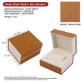 PU Leather Watch & Jewelry Organizer Box | Multi-Compartment