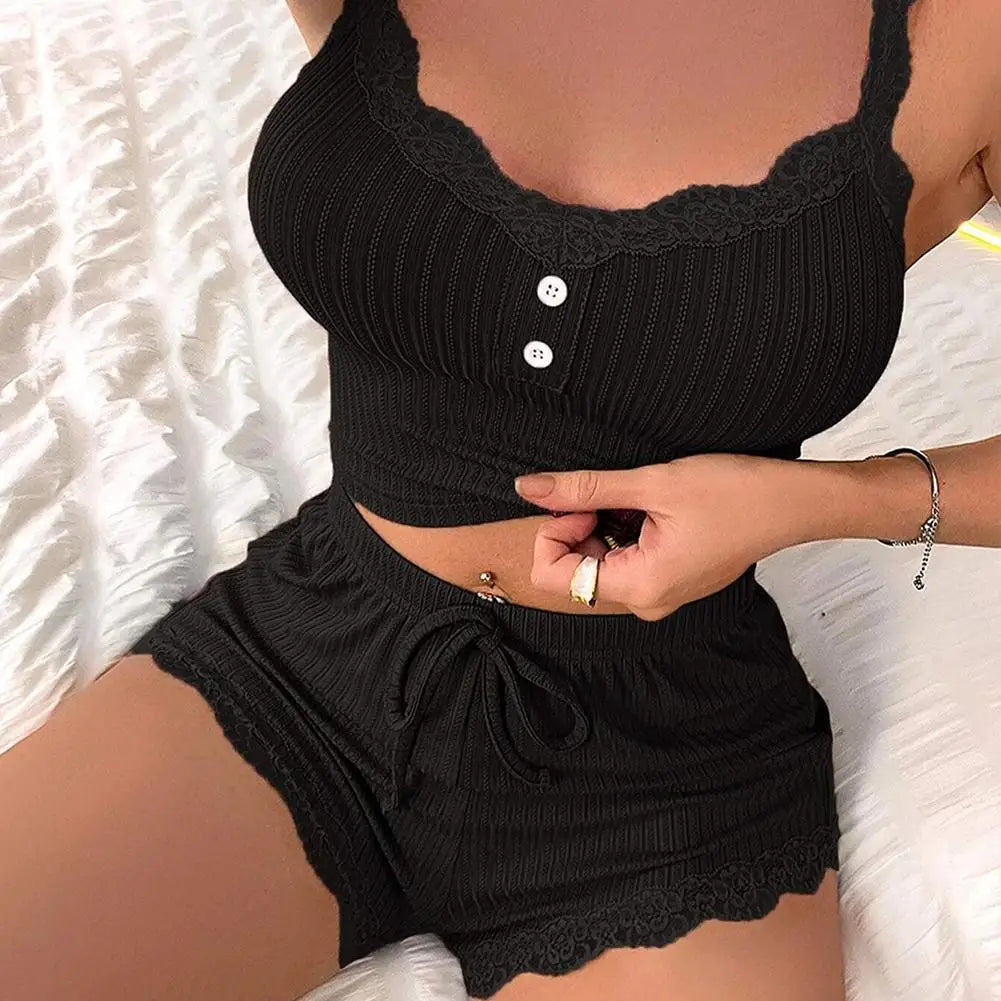 NEW Women Pajama Sets Pijama Pajamas Woman Set Sexy Women Sleepwear for Sleeping Women's Trousers Sleep Lounge Underwear Oasis Select