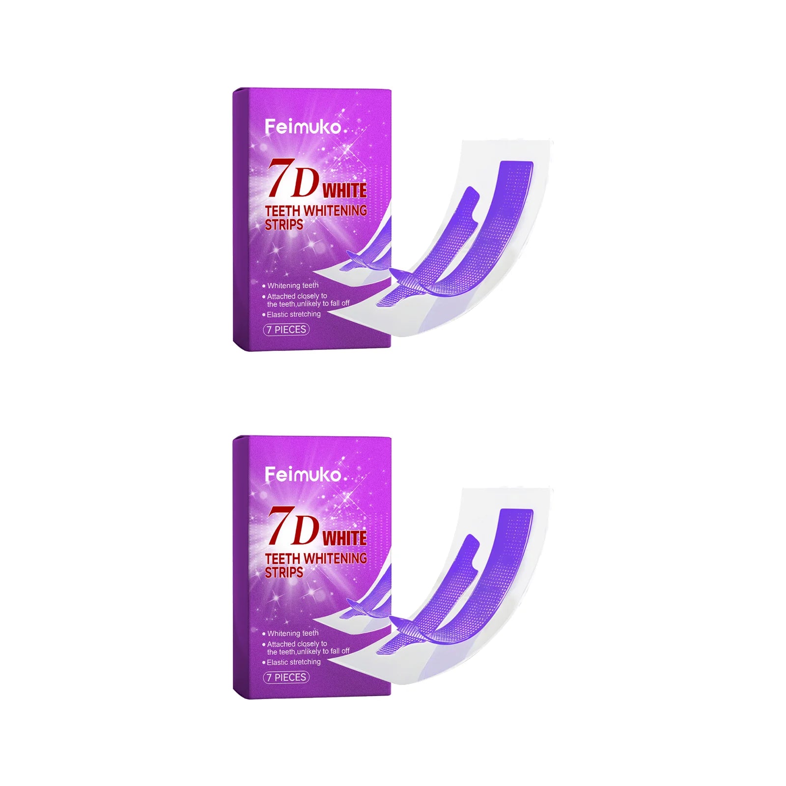 FEIMUKO 7D Teeth Whitening Strips – Sensitive Teeth, 7pc Teeth Whitening Strips Oasis Select 14pcs