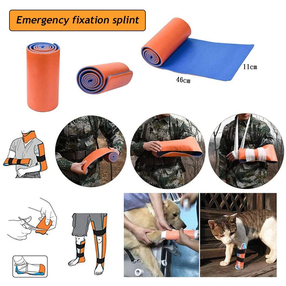 First Aid Splint Roll Universal Aluminum Splint Roll Medical Survival Polymer For Fixture Bone Emergency Kit Outdoor Travel Oasis Select