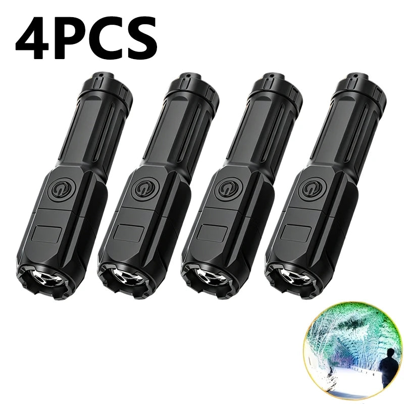 ZHIYU LED Rechargeable Zoomable Flashlight – Waterproof Torch