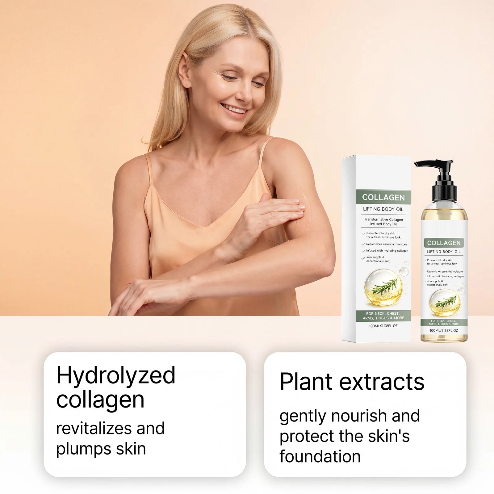 Collagen Firming Body Oil – Anti-Cellulite & Skin Tightening Firming Body Oil Oasis Select