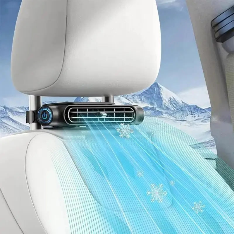 Portable Car Seat Cooling Fan Car Rear Backrest Electric Fan USB Power Supply Fan Air Conditioner Car Interior Accessories Oasis Select