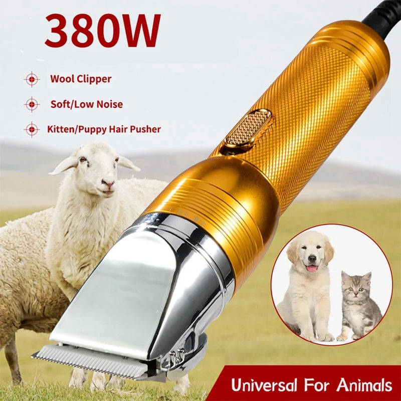 WISH 380W New Cashmere Goat Shearer 12V Cordless Household Pet Hair Trimmer Electric Carpet Tufting Trimmer EU Plug Oasis Select